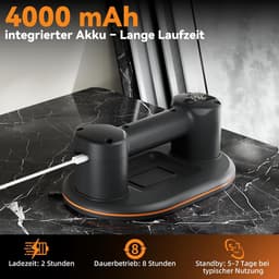 Elektrische Zuighaak - Vacuüm Lifter - Zware Materialen Hefen - Automatische Nazuigfunctie - 300 kg Draagkracht - Zwart — thumbnail 3