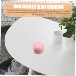 Mini Stofzuiger - Draagbare Desktop Reiniger - Bureau Schoonmaken - Compact En Lichtgewicht - 8.5x8.5x6.3CM - Roze — thumbnail 2