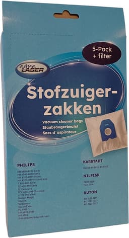 Aqua Laser Stofzuigerzakken - 30 stuks - incl. 6 filters - geschikt voor Philips stofzuiger — thumbnail 2