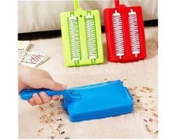 Huishoudelijke Dubbele Borstel - Tapijtreiniger Kruimeldief - Tafel Snel Schoonmaken - Dubbel Geborstelde Veegmachine - 42 x 10.5 cm - Willekeurig