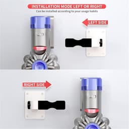 Stofzuigerslanghouder - Wandhouder Accessoire - Ophangen Steelstofzuiger - Verstelbaar Ontwerp - 130 x 88 mm - Grijs — thumbnail 3