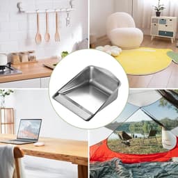Metalen Stofblik - Reinigingspan - Stof Vangen - Brede Mond - 9.25x10.24x3.94 Inch — thumbnail 2