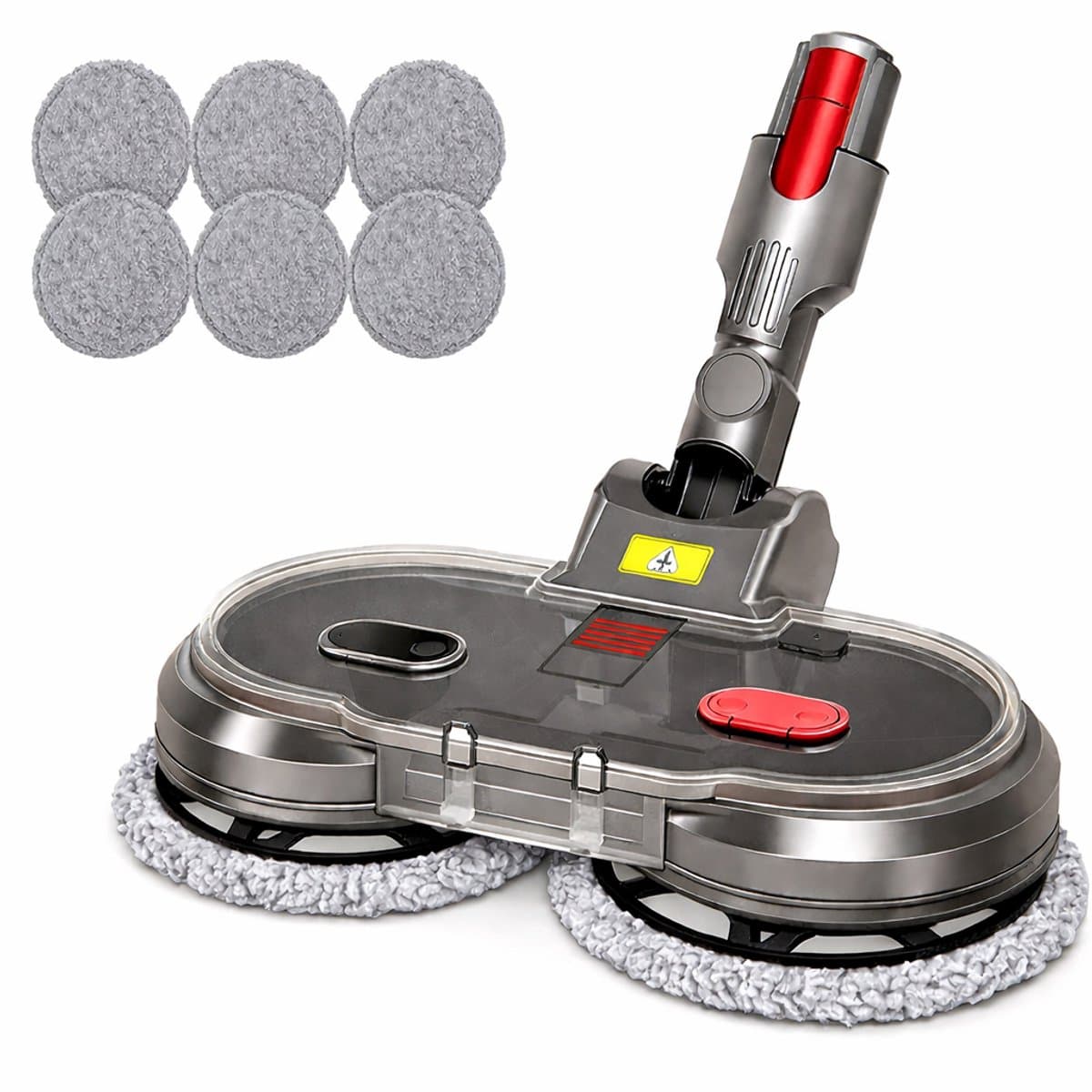 Nifkos Mop Dweil geschikt voor Dyson Steelstofzuiger - Mondstuk Accessoires Opzetstuk & Dweilsysteem voor V7 / V8 / V10 / V11 / V15 series - Vloerwisser en Vloermop - Nat & Droog - Inclusief 2 dweilmops — afbeelding 1
