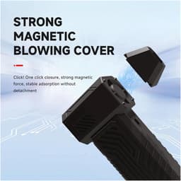 Krachtige Ventilator - Mini Jet Fan - Efficiënt Reinigen - Borstelloze Motor - 130.000 RPM - Zwart — thumbnail 4