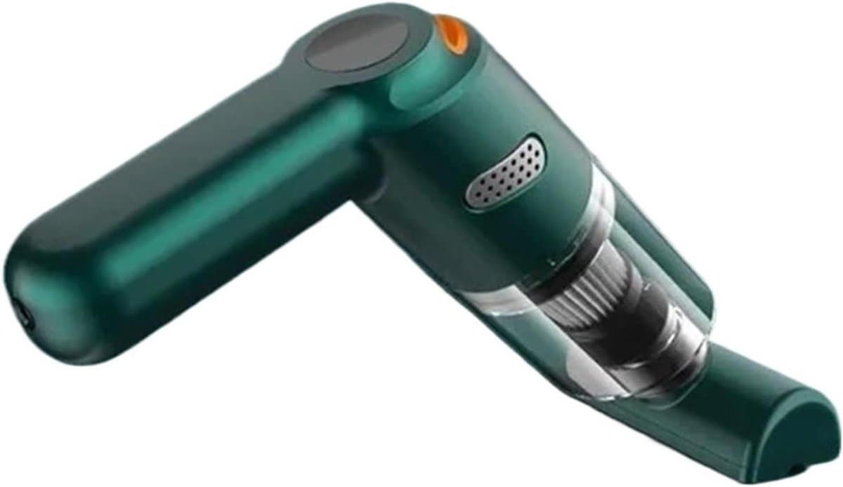 Draagbare Stofzuiger - Mini Kruimelzuiger - Auto Interieur Reinigen - Hoge Zuigkracht - 500 Gram - Groen — afbeelding 1
