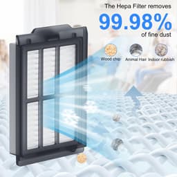 VT Goods - Filter - Vervangingsfilter - Wasbaar en Herbruikbaar - 4 Stuks - Geschikt voor irobot Roomba plus 405 Combo/505 Combo - Accessoire e... — thumbnail 4