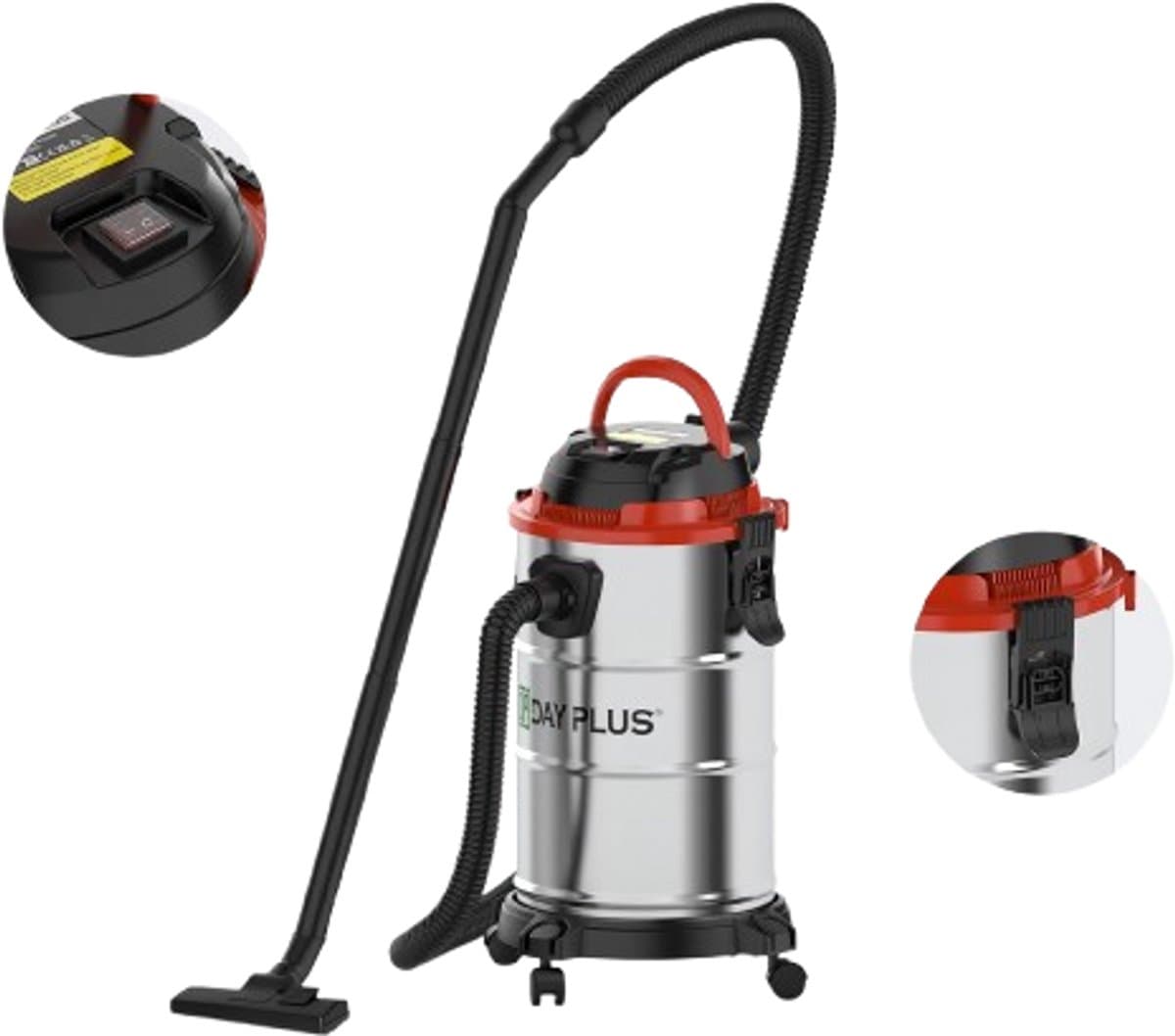 Cellista Nat Droog Stofzuiger 18L - Industriële Stofzuiger 5000W - 3-in-1 Blaasfunctie - HEPA Filter - 19 kPa Zuigkracht — afbeelding 1