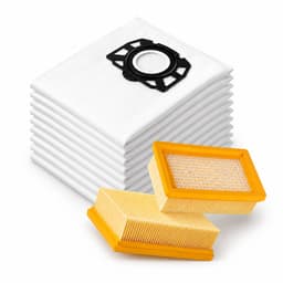 2x HEPA Filter & 10x Stofzakken geschikt voor Karcher MV4 MV5 MV6 WD4 WD5 WD6 Voor Karcher WD4000 - WD5999 2.863-006.0 — thumbnail 1