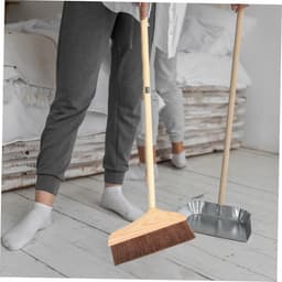Stoffer en blik - Schoonmaakset - Vloer reinigen - Lange steel - 92 cm - Niet gespecificeerd — thumbnail 4