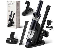 Vesora® 3-in-1 Kruimeldief - Kruimelzuiger Snoerloos best verkocht - Krachtige Handstofzuiger met Opzetstukken en Steel - Ook Voor Dierenharen - Stofreiniger - Autostofzuiger - Air Duster - HEPA-filter - Draadloos - Best Verkocht - Blauw / Zilver