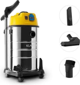 Klarstein Reinraum - Nat-droog-stofzuiger - Industriële stofzuiger - 1800W - 30 Liter - Stopcontact — thumbnail 4