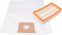 Geschikt voor KARCHER. 5 stuks. Stofzuigerzakken en Luchtafvoerfilter voor NT35/1, NT 35/1, Synthetisch 5-lagig. COVAKO Merk — thumbnail 1