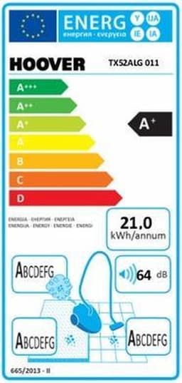 Hoover Telios Extra TX52ALG 550 W Cilinderstofzuiger Rood — thumbnail 4