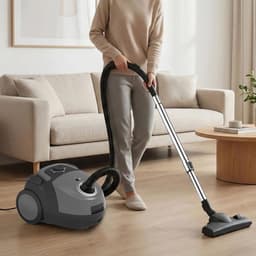 Levo® Steelstofzuiger met Snoer - Steelstofzuiger - Stofzuiger - Zwart/Paars - 33 x 25 x 42 cm — thumbnail 5