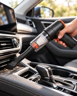 Draadloze Handstofzuiger 4-in-1 – Krachtige Kruimeldief & Luchtblazer voor Auto en Huis – USB-C Oplaadbare Mini Stofzuiger met HEPA-Filter – Compacte Autostofzuiger met Opzetstukken — thumbnail 3