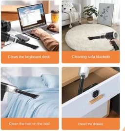 Draagbare Stofzuiger - Kleine Kruimeldief - Auto Interieur Reinigen - Snoerloos Gemak - 500 Gram - One Color — thumbnail 2