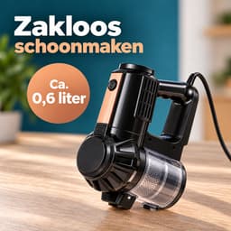 Cheqo® Steelstofzuiger met Snoer - 3-in-1 Handstofzuiger en Stofzuiger zonder Zak - Kruimeldief - Cycloonstofzuiger met HEPA Filter - Telescopische Steel - Stofzuiger met Draad voor Huisdieren - Zakloze Stofzuiger voor Auto - Vloerborstel - 600W — thumbnail 2