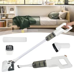 Draadloze Handstofzuiger Met 7000 Pa Zuigkracht – 210 ml Watertank En 2600 mAh Accu – Ergonomisch En Lichtgewicht – USB-C En Nat Dweilen En Stofzuigen – Voor Hardhouten Vloeren, Tegels En Tapijt — thumbnail 1