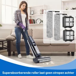 Borstelrol en HEPA-filter - 2+2 - voor Tineco Floor One S5/S5 Pro — thumbnail 3