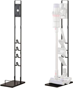 Stofzuigerstandaard - Geschikt voor Dyson V6 V7 V8 V10 V11 V12 V15 - Vrijstaande Stofzuigerhouder - Zonder Boren - Verplaatsbaar - Koolstofstaal - Zwart — thumbnail 1