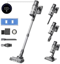 Dweilen Snoerloze Stofzuiger - Snoerloze Stofzuiger - Stofzuiger - Stofzuiger draadloos - 5-traps Filtratiesysteem - 400W Borstelloze Motor - 0.65L Stofbak - 35Kpa Zuigkracht - 2000mAh Batterij — thumbnail 4