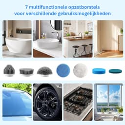 Zolvano® Schrobmachine Tegelvloer - Dweilmachine - Poetsmachine-Wit — thumbnail 3