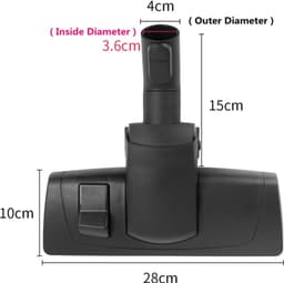 Universele 35mm Binnendiameter Stofzuiger Borstels Accessoire Duurzaam Borstelkop Tool Vervanging Voor Vloer Tapijt — thumbnail 3
