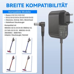 Oplaadkabel voor V10, V11, V12, V15, SV11, SV11, SV12, SV14, SV15, SV20, SV22 stofzuiger, accu-handreiniger, absolute acculader — thumbnail 3