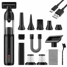 Handstofzuiger Draadloos 30000Pa – 4-in-1 Auto Stofzuiger – 7800mAh – 50 Min Gebruiksduur – USB-C — thumbnail 1