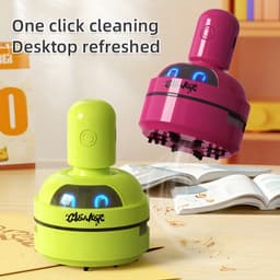 casalora - Toetsenbordstofzuiger - Mini stofzuiger - Draadloze tafelstofzuiger - Tafelstofzuiger - USB oplaadbaar - Drie zuigkrachtniveaus - Geschikt voor kantoor en thuis - Groen — thumbnail 4