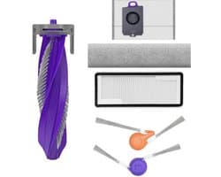 Geschikt voor de Narwal Xiaoyao 002 robotstofzuiger: verbruiksartikelen en accessoires, waaronder ontwarrende zijborstels, rolborstels, rails, dweildoeken en stofzakken.
