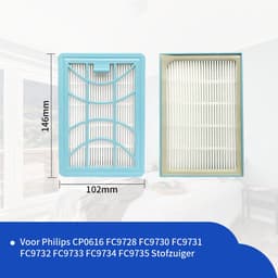 Replacements® filterset – Geschikt voor Philips PowerPro Expert | 2x Uitblaasfilter + 2x Motorfilter — thumbnail 4