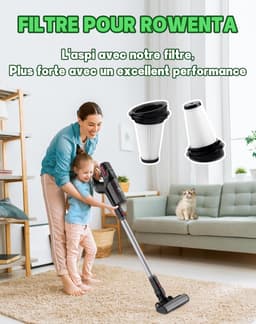 HEPA + Motorscherm Filter Set – Voor Rowenta X-pert 160 / 3.60 Modellen (RH69xx Serie, ZR005202) — thumbnail 4