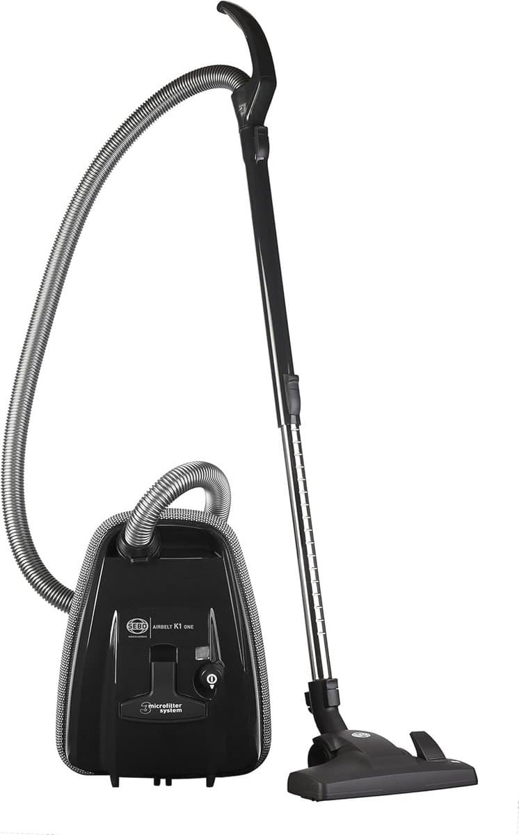 Compacte Vloerstofzuiger met Drie-Traps Microfilter en Elektronische Vermogensregeling — afbeelding 1