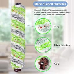 Reserveonderdelen Accessoires - Geschikt voor Bissell CrossWave 1868 1866 - 2 Multi-vlakborstelrol en 2 Filter - Vervanging Onderdeel# 1608683 — thumbnail 5