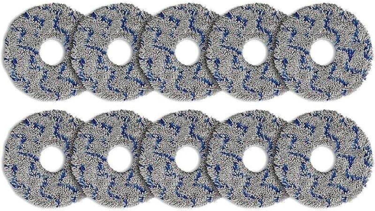 (10 stuks) wasbare dweilpads Geschikt voor ECOVACS DEEBOT X5 OMNI/ N30 Pro Omni/ T30 Pro Max/T30 Pro Omni/T30S/ T30S Combo/X2 Omni X2 P — afbeelding 1