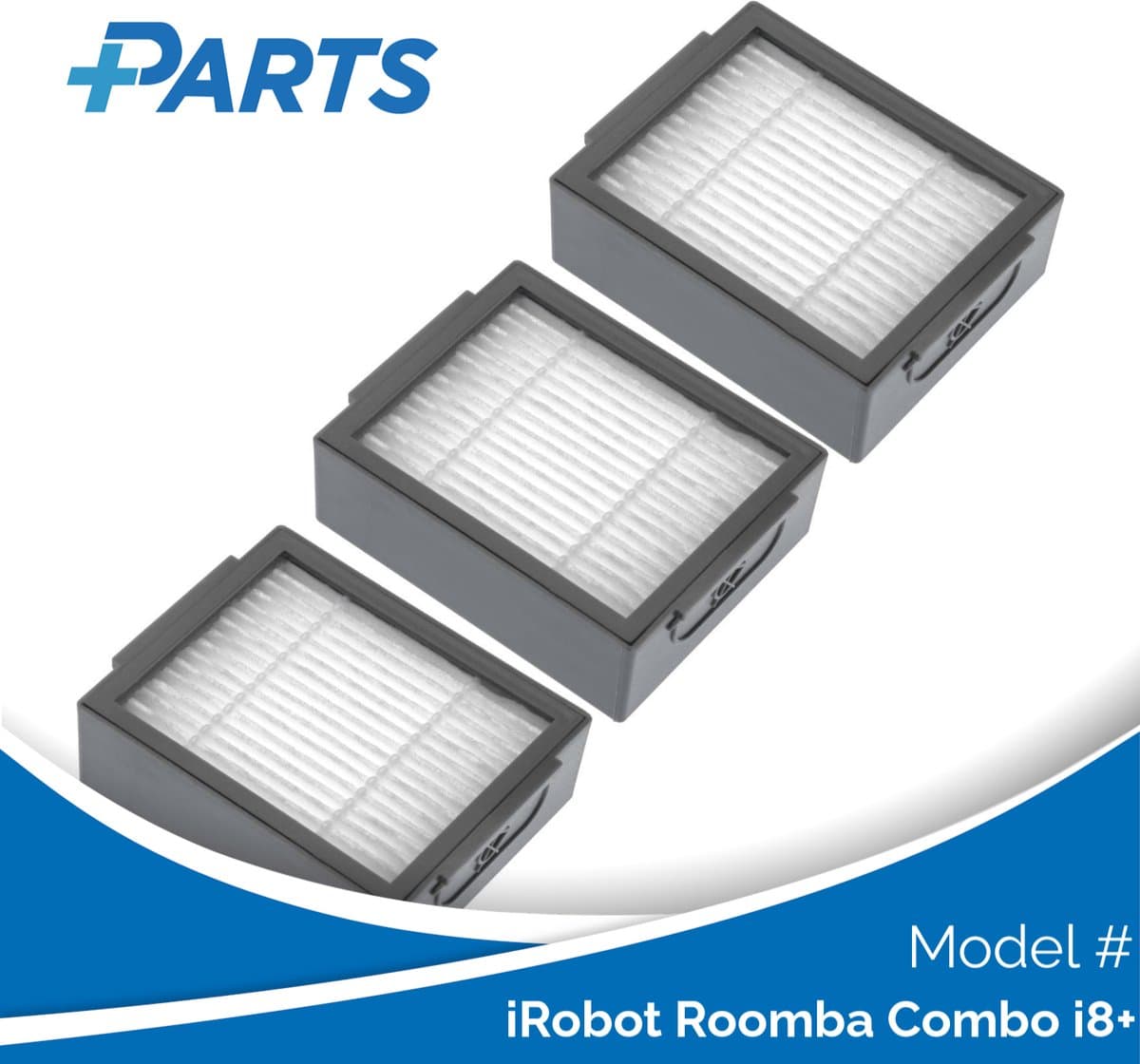 iRobot Roomba Combo i8+ Filters (3 Stuks, Plus.Parts® alternatief voor 4624876) — afbeelding 1