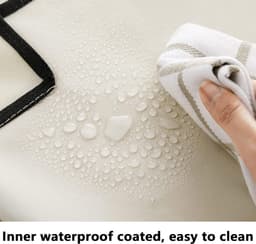 Wassorteerder Zakken - Wasopslag Organizer - Huishoudelijk Gebruik - Waterdicht Oxford Materiaal - 3476 x 2165 cm - Beige — thumbnail 4