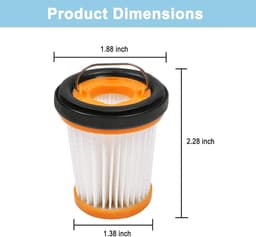 2x Filter geschikt voor Shark W1 WV200 WV201 WV205 Handstofzuiger - HEPA Filterset - Behoud van Zuigkracht - Anti-Allergie & Fijnstof - Vervangingsfilter — thumbnail 4