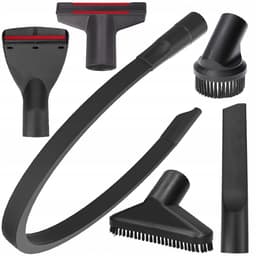 Sillar Stofzuiger Opzetstukken Set 6-delig – 32 mm / 35 mm met Adapter – Kierenzuigmond, Meubelborstel, Ronde Borstel en Flexibele Slang – Voor Kärcher, Parkside en Electrolux — thumbnail 1