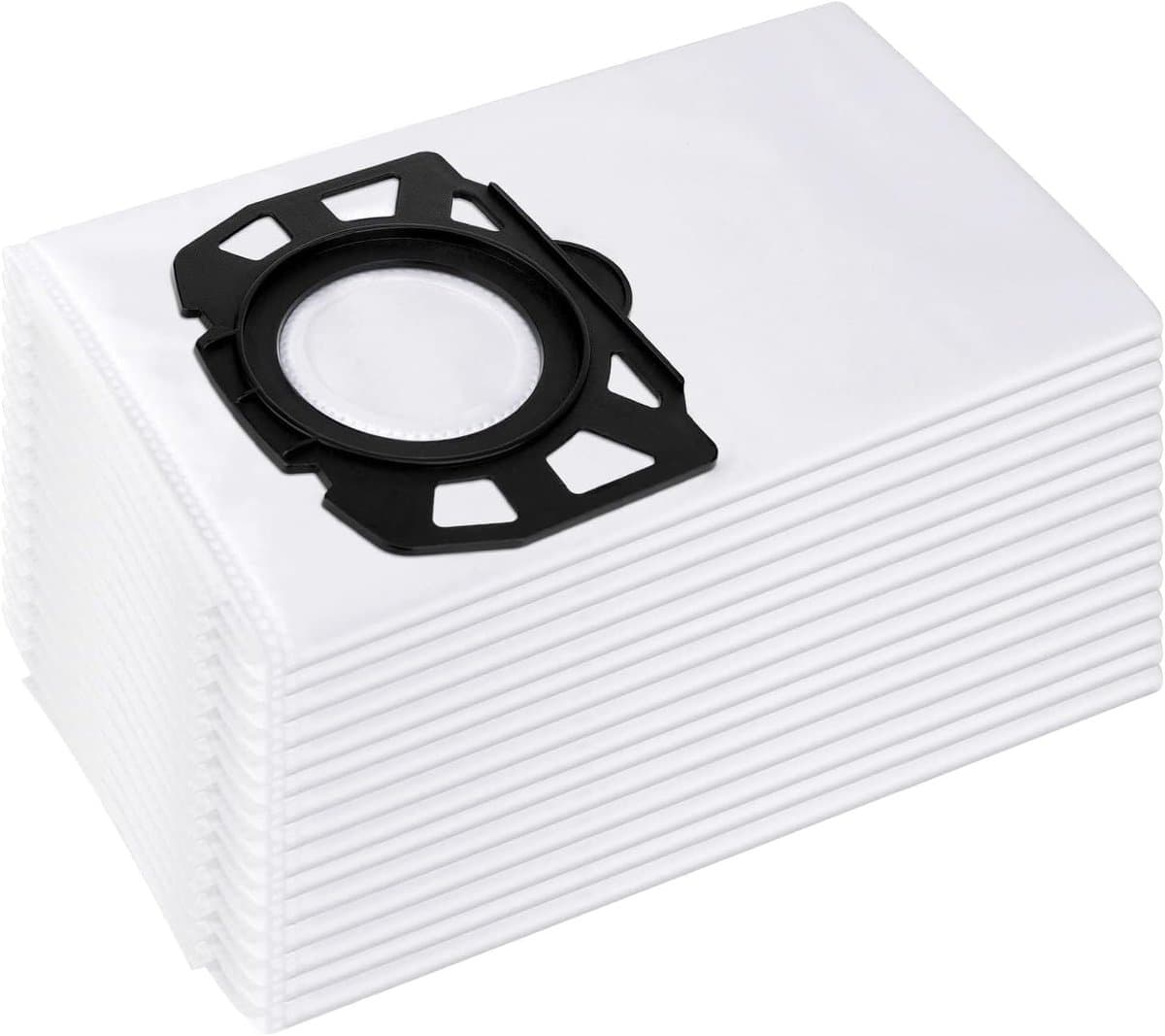 15 stuks stofzuigerzakken voor kärcher 2.863-006.0 fleece filter zak 487 vervanging zak wd4 wd5 wd6 wd5p wd6p premium mv4 mv5 mv6 zak filter zakken nat & droog stofzuiger stofzak zakken — afbeelding 1