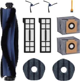 10-delige accessoireset Geschikt voor Eufy X10 Pro Omni Vacuüm Cleaner Robot - Reserveonderdelen - 1 Hoofdborstel - 2 Zijborstels - 2 Cartridges - 2 Doeken - 2 Stofzakken - 1 Kleine Borstel — thumbnail 1