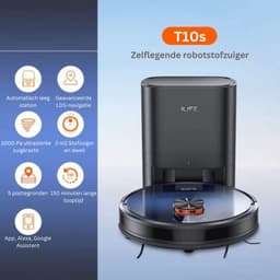 Robotstofzuiger - Laadstation - Leegt automatisch - 3000Pa - Appbediening - Stembediening - Vacuümzuiger - 150 minuten - Dweilen - LDS - Navigatiesysteem - 2.5 liter - 60 dagen niet legen - 10 mappen - — thumbnail 3