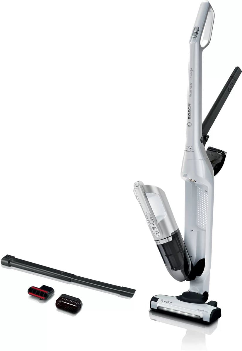 Bosch - Flexxo - BBH3ALL28 - Serie 4 - Steelstofzuiger - Wit — afbeelding 1
