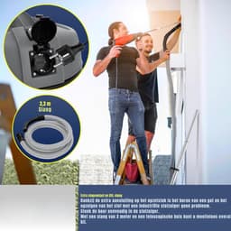 Levo® Bouwstofzuiger - Bouwstofzuiger Zonder Zak - Grijs - 70dB - 32cm x 32cm x 64cm — thumbnail 2