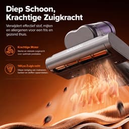 Lubluelu Huisstofmijt Stofzuiger CM208 - Mijtverwijderaar met UV-C & 14000Pa Sterke Zuigkracht - Handheld Matras Stofzuiger - Mijtstofzuiger - Bank & Matras Reiniger - Bacterie, Mijt & Schimmel Bestrijder — thumbnail 2