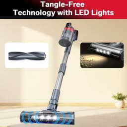 Steelstofzuiger Draadloos - V160 500 Watt - 1,1 Liter Zakloos - HEPA Filter - Multifunctionele Borstel - Voor Huisdieren En Tapijt — thumbnail 3
