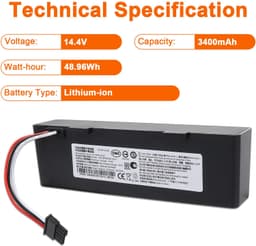 Stofzuigeraccu - 14,4 V - 3400 mAh - Lithium-ion — thumbnail 5