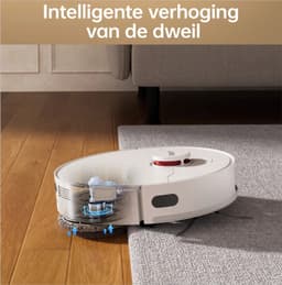 Robotstofzuiger met dweilfunctie, 8150 Pa zuigkracht met heteluchtdroging, anti-klit zijborstel, obstakelvermijding, LiDAR-navigatie, alles-in-één basisstation — thumbnail 4
