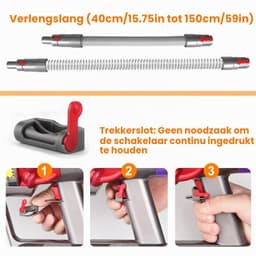Dierenhaarborstel voor Dyson - 3-in-1 - Verlengslang — thumbnail 3